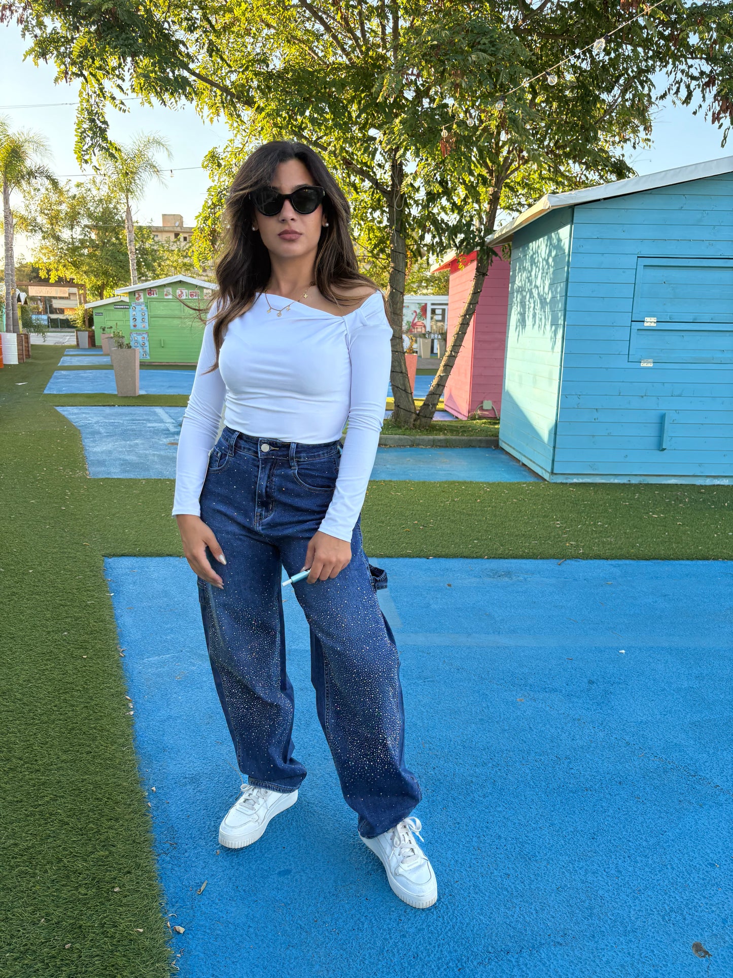 Jeans Ballon shine