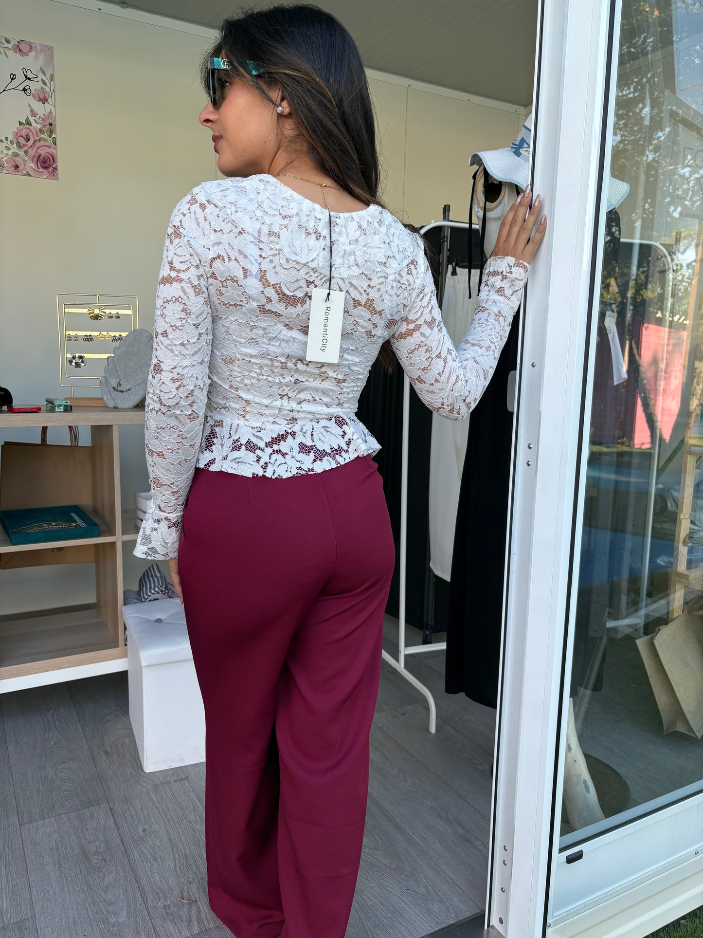 Pantalone Karol-bordeaux