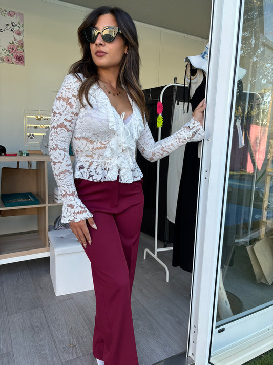 Pantalone Karol-bordeaux